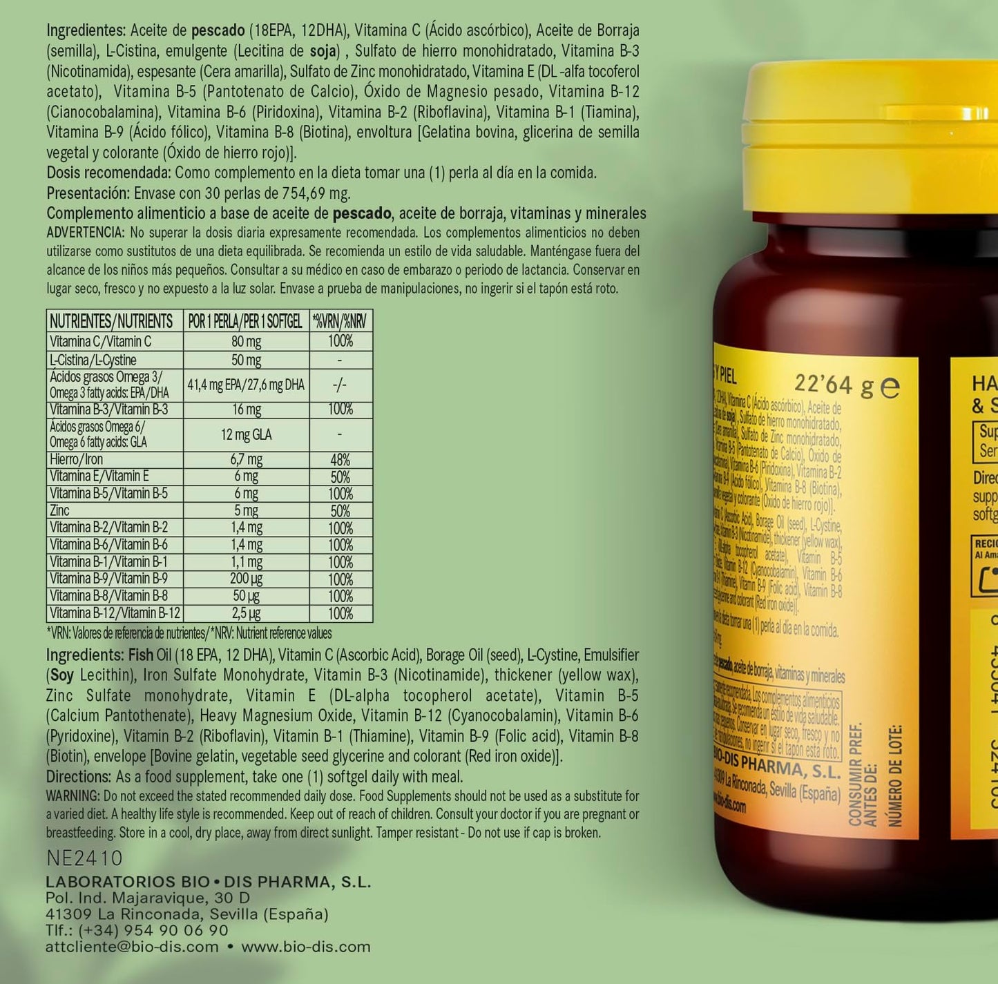 Cuidado del Cabello, Uñas y Piel