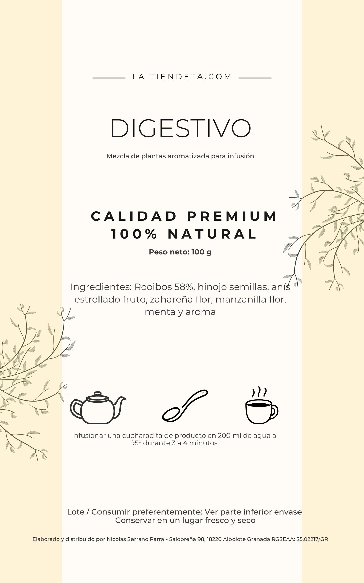 Digestivo: Adios hinchazon abdominal