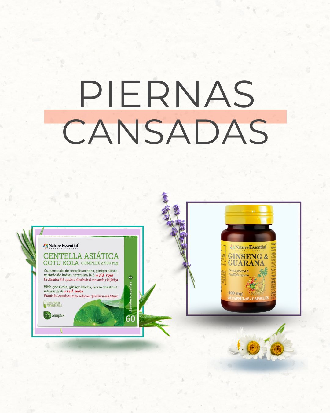 Pack: Piernas ligeras + energía activa