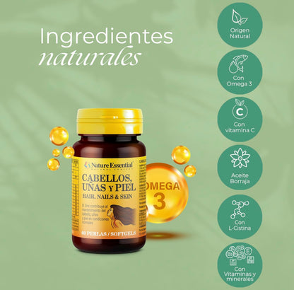 Pack: Piel, cabello y uñas fuertes