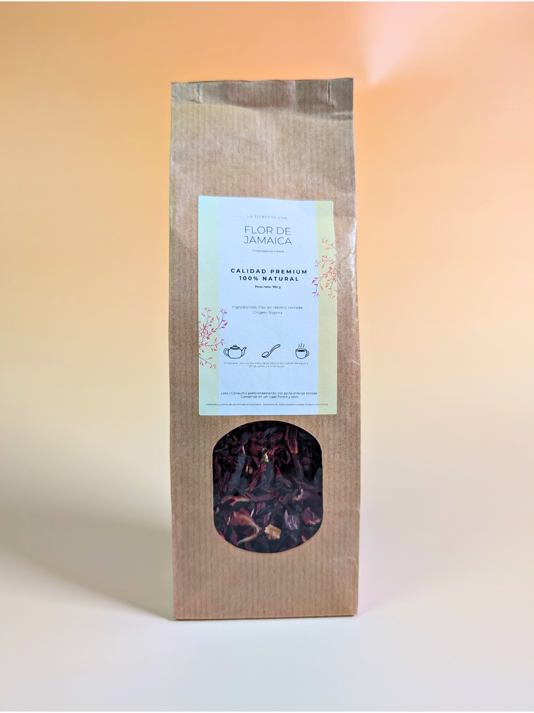 🌺 Flor de Jamaica 100 g – Hibiscus sabdariffa